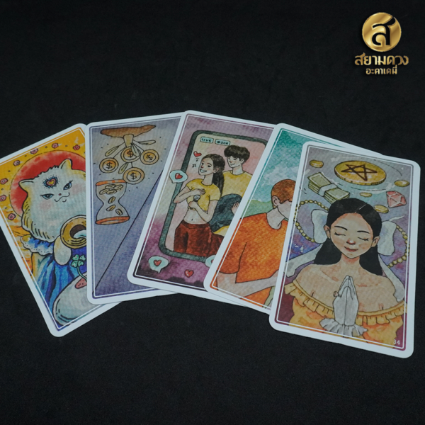 Rong Jai Oracle ไพ่ออราเคิลแท้ ชุด “รองใจ” ไพ่พร้อมคู่มือภาษาไทย แถมถุงผ้าสำหรับใส่ไพ่ - Image 6